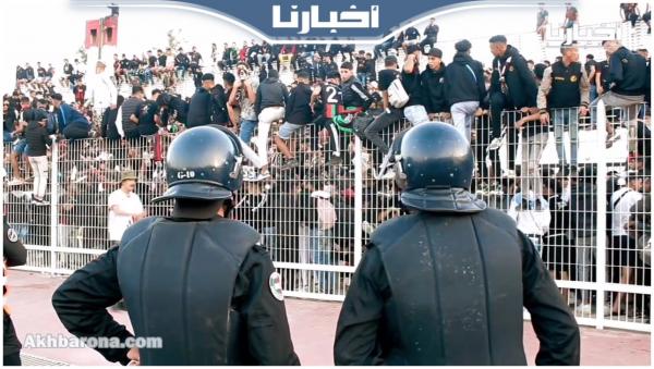 تعزيزات أمنية كبيرة بعد نهاية مباراة الماط والجيش الملكي